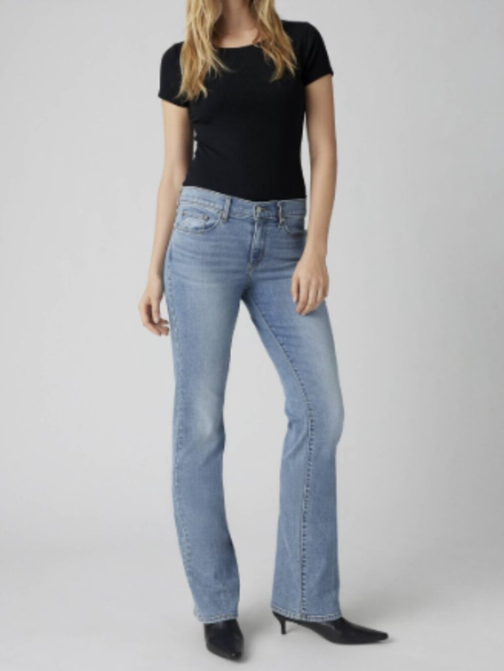 Levis 515 Boot Cut Jeans Size 12 Mid Rise Stretch Classic Denim NWT